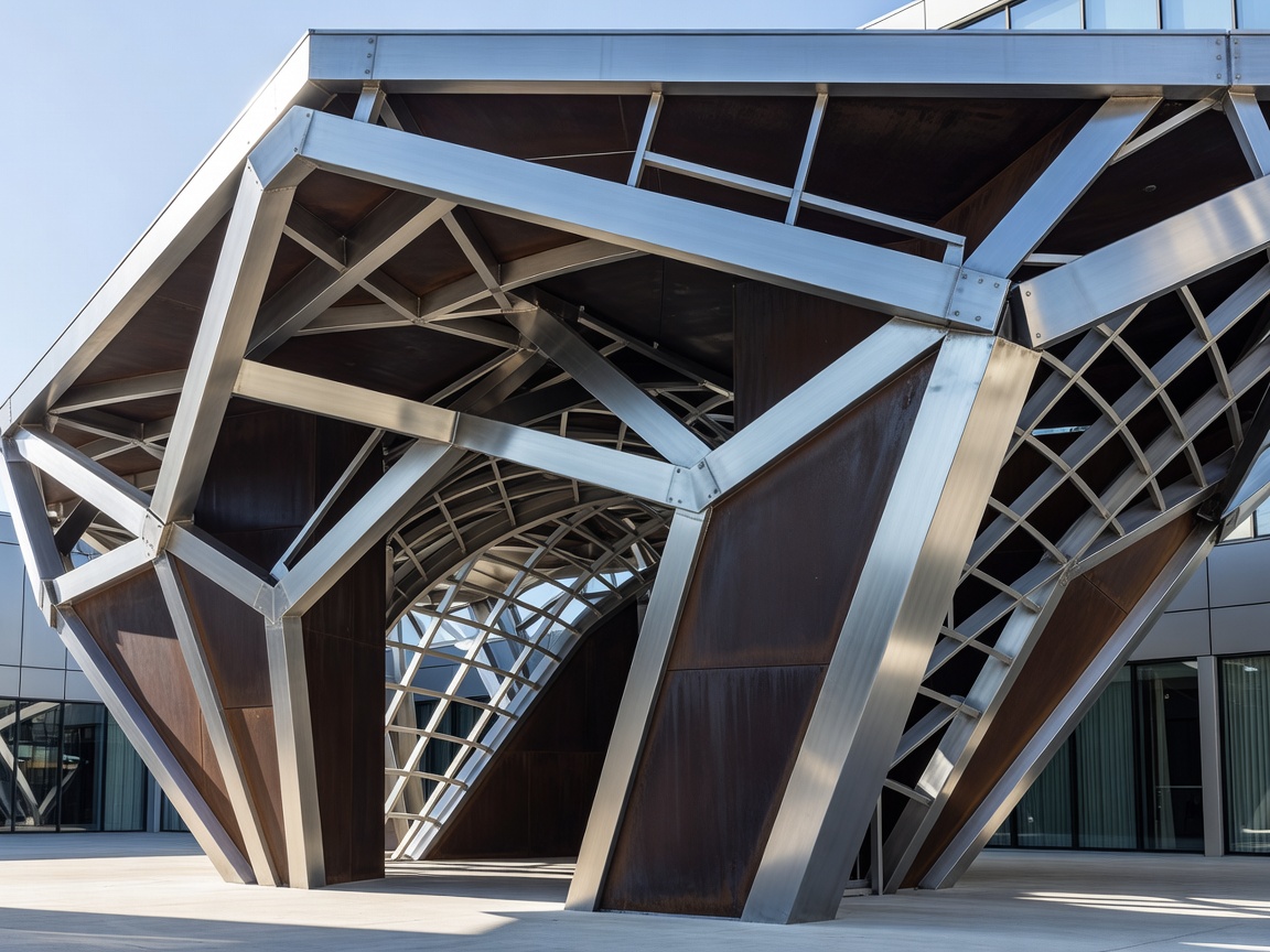 Precision metalwork and architectural gate materials detail